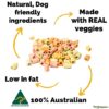 Vegetable crunchies dog treats vegan