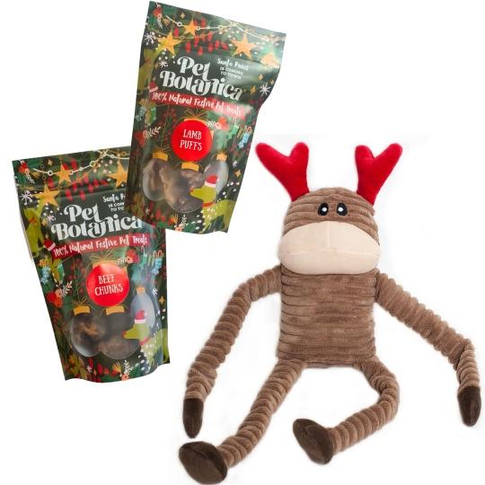 christmas pack for dogs reindeer